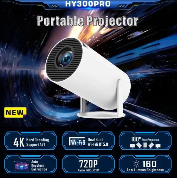 HY300 Pro Projector Home Theater